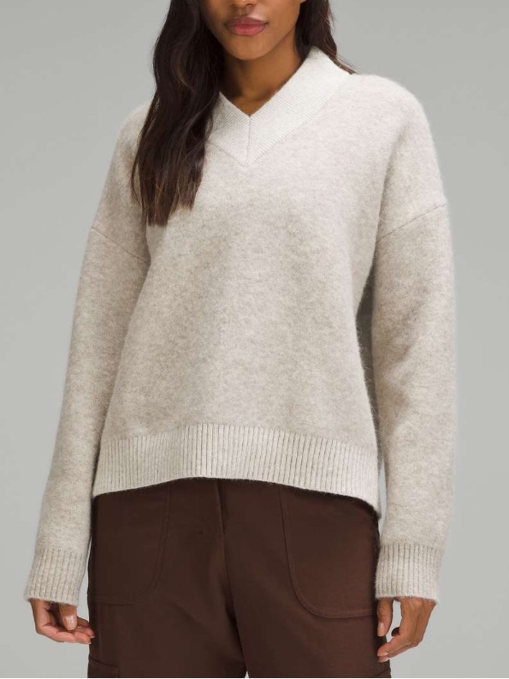 Lululemon Alpaca Wool-Blend V-Neck Sweater